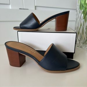 Navy blue JACK ROGERS Sabrina Leather Sandals